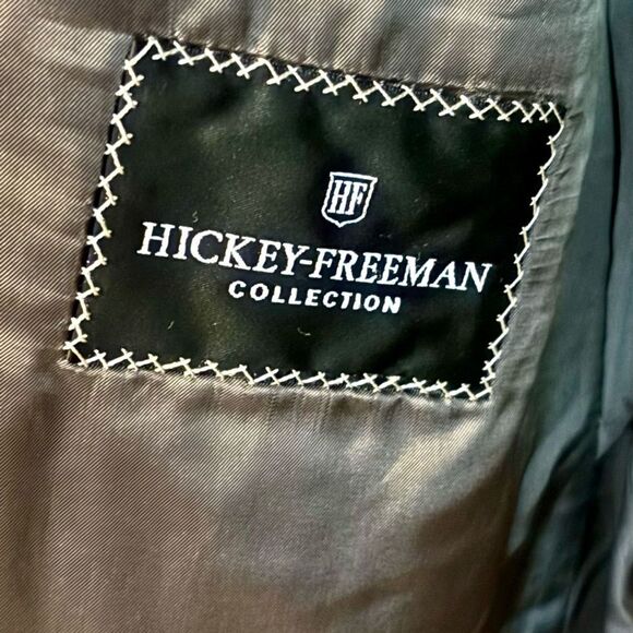 Hickey Freeman Regent Gray Sport Coat Jacket Blazer Men's size 44L 100% wool - Picture 5 of 9